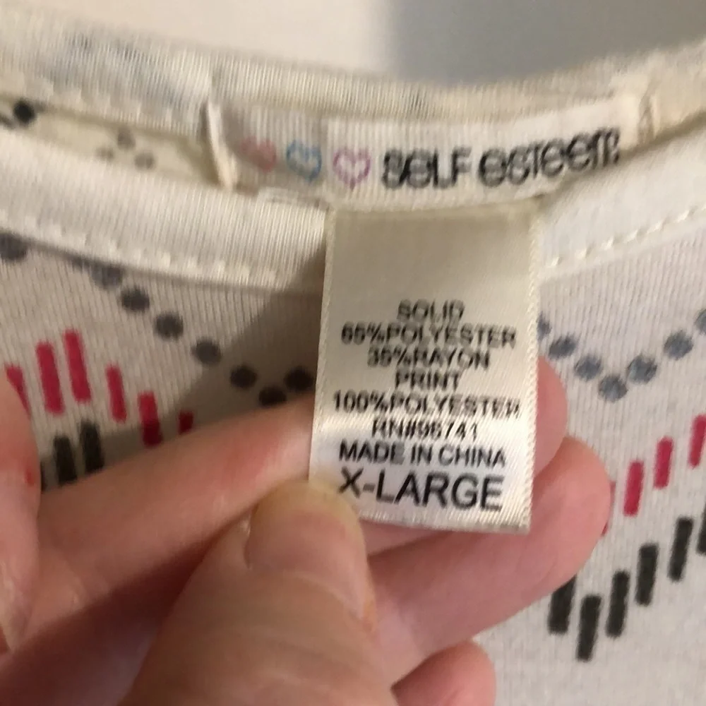 4/$20 Self Esteem Top Size X-Large “Love More”